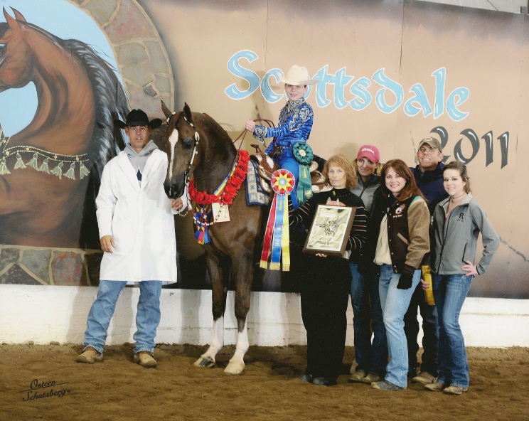 Peyton Randle at Scottsdale Arabian Horse Show